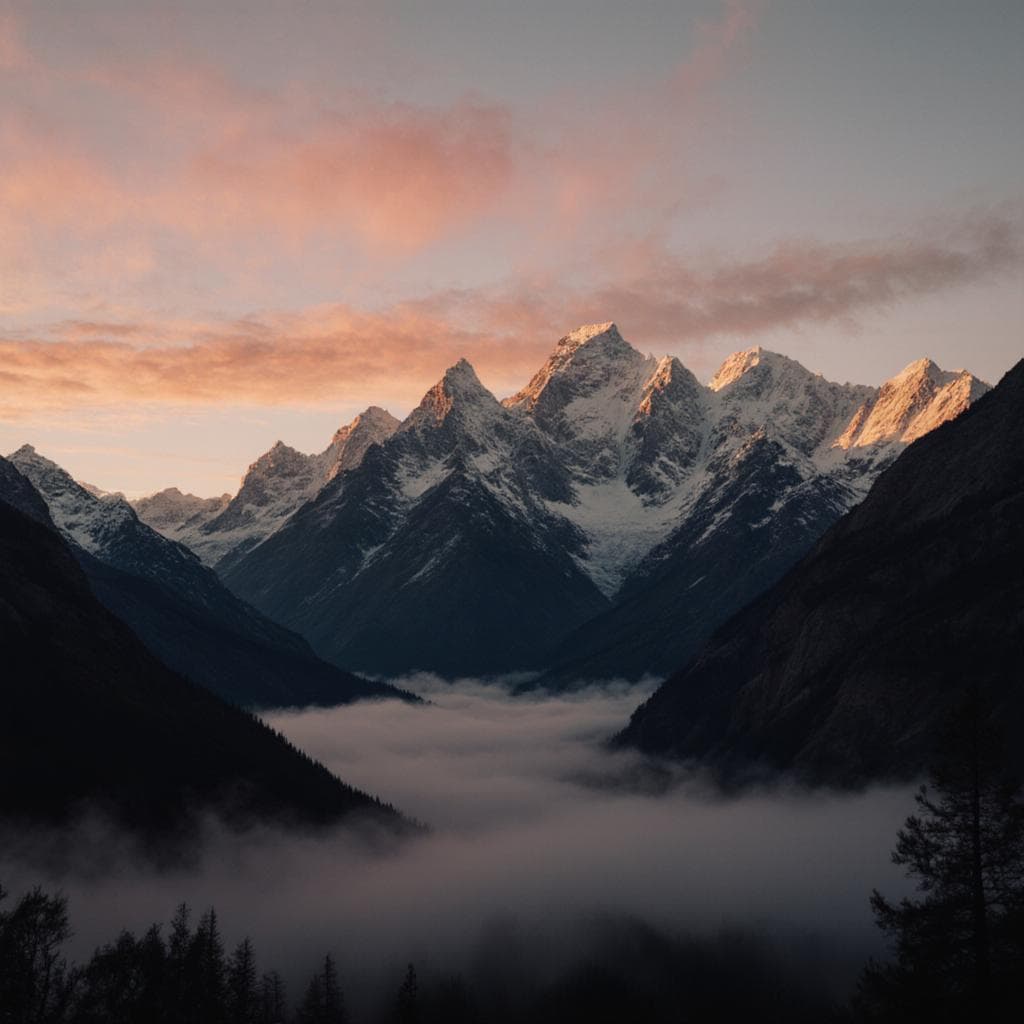 Mountain range by Flux Krea