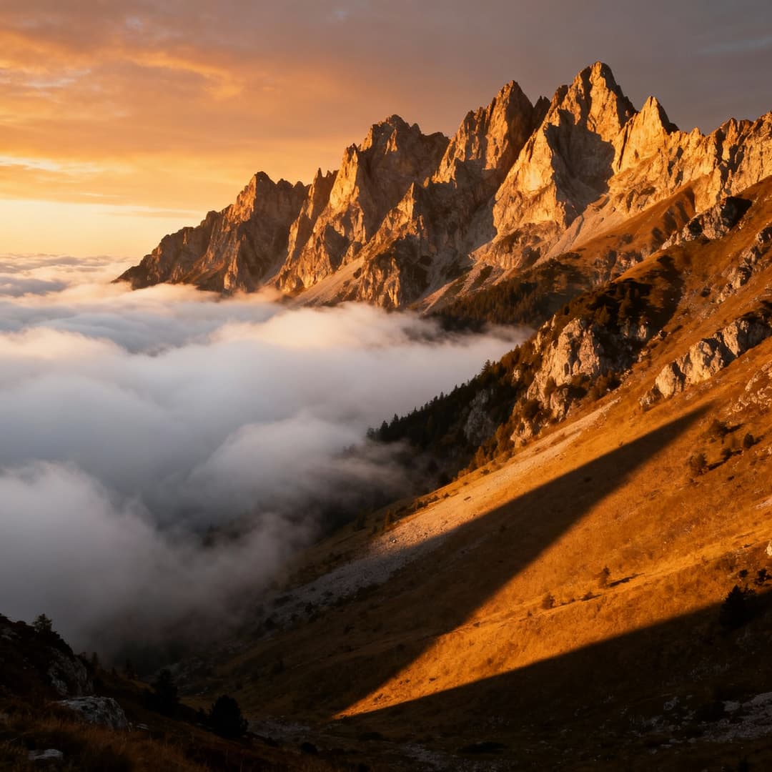 Mountain range by Seedream 4.0