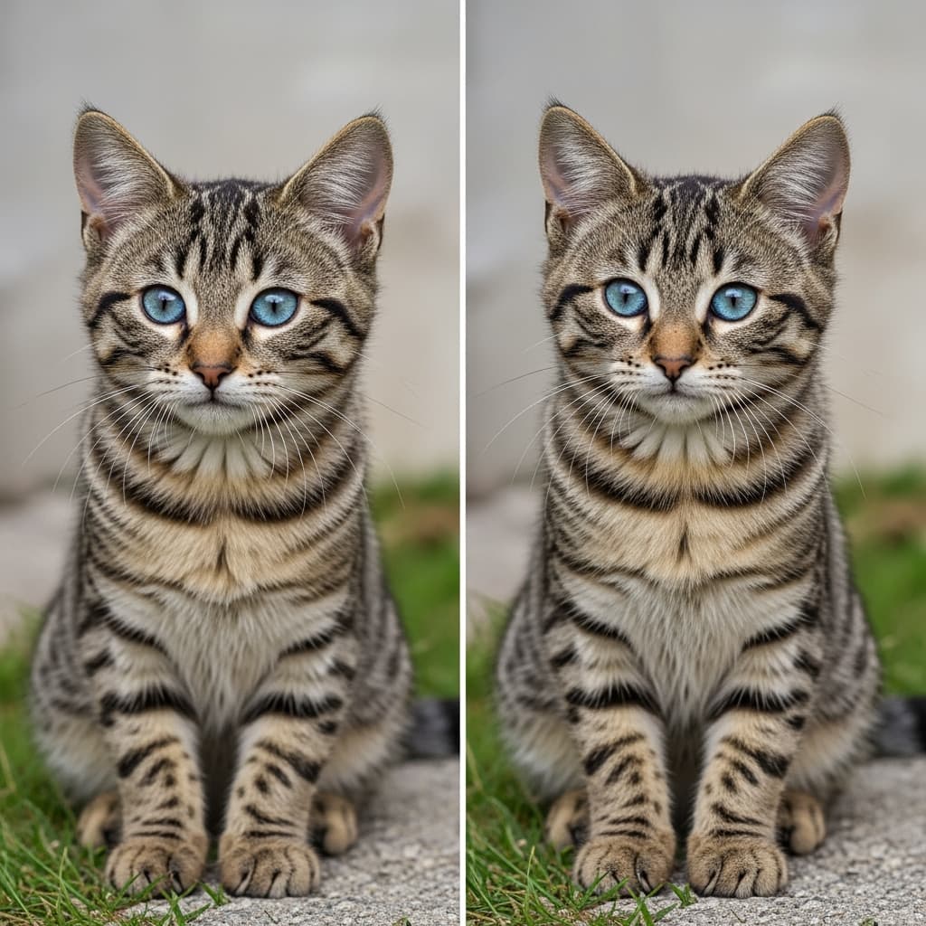 Tiger cat in different seasons by Imagen 4