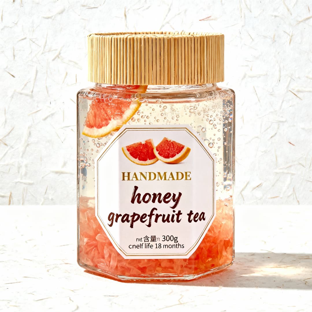Honey citron tea packaging design by Seedream 4.0