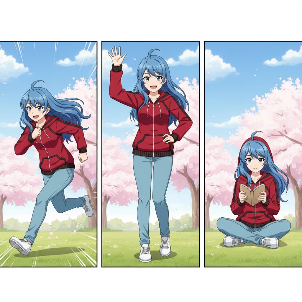 Anime character by Nano Banana