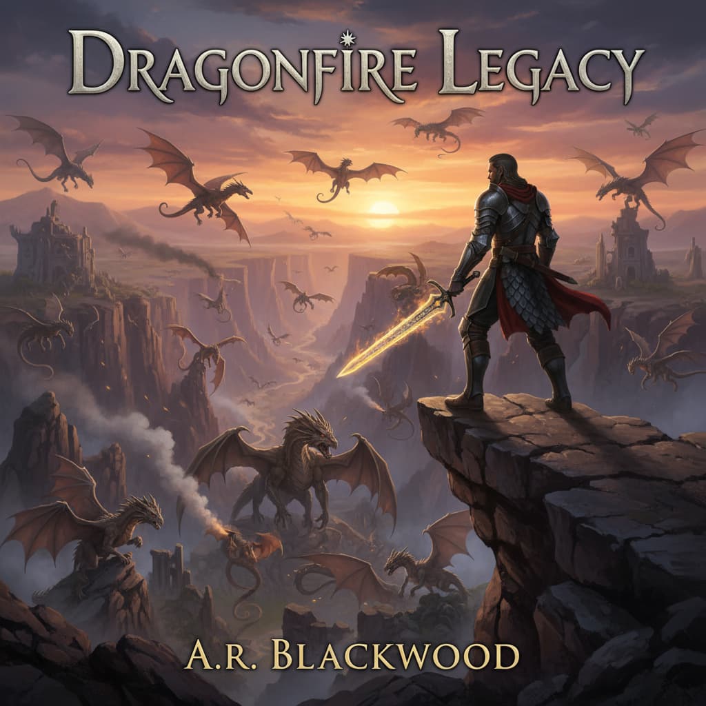 Fantasy novel cover by Nano Banana