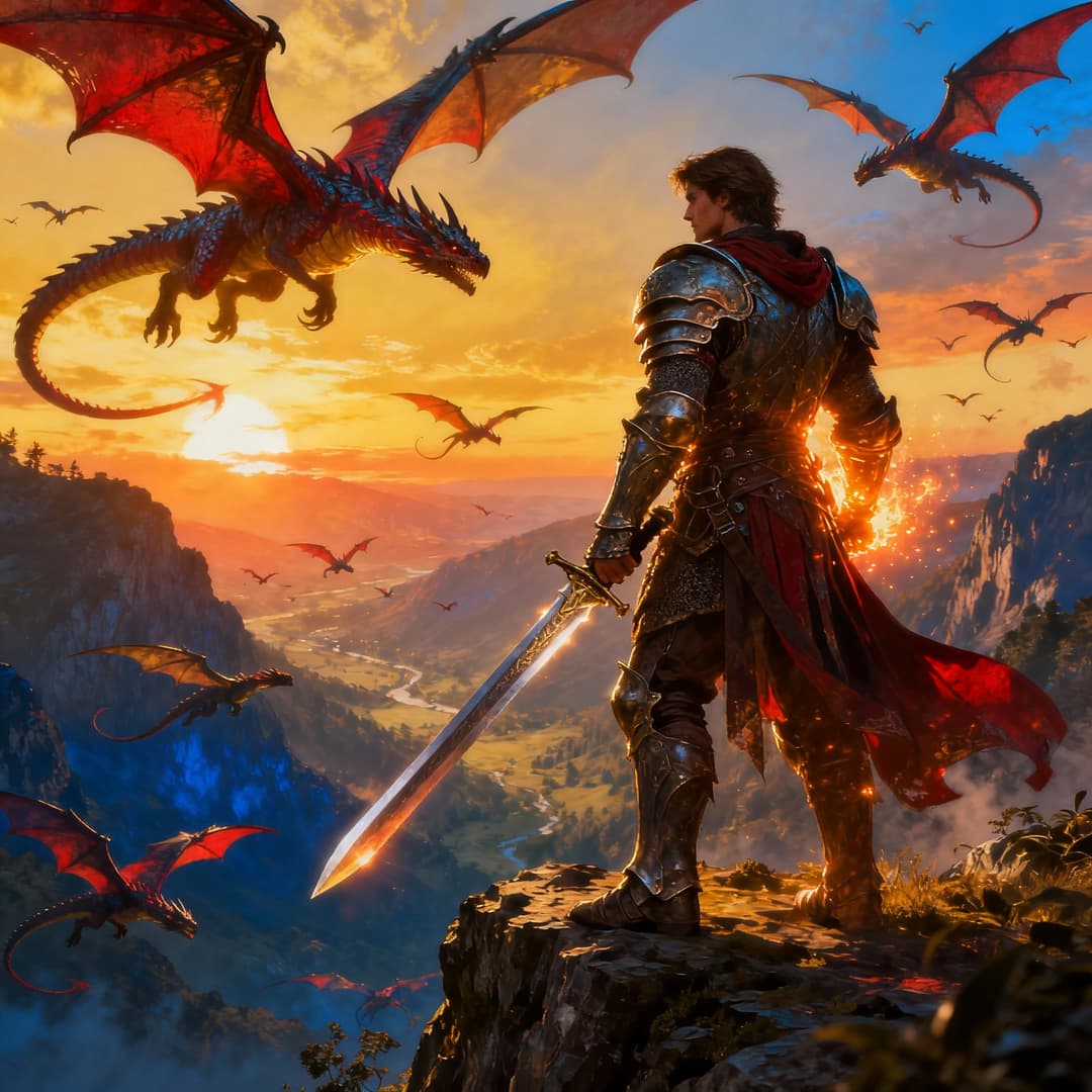 Fantasy novel cover by Seedream 4.0