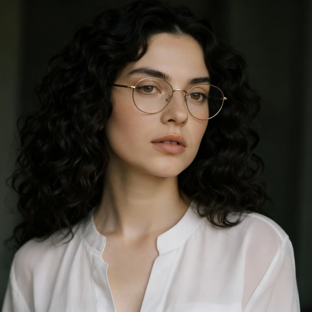 Portrait with wavy hair by Seedream 4.0