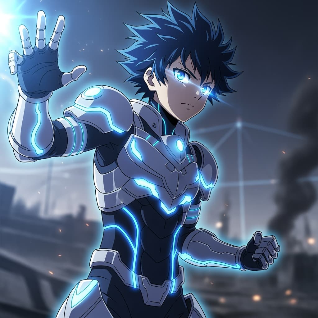A young anime-style character