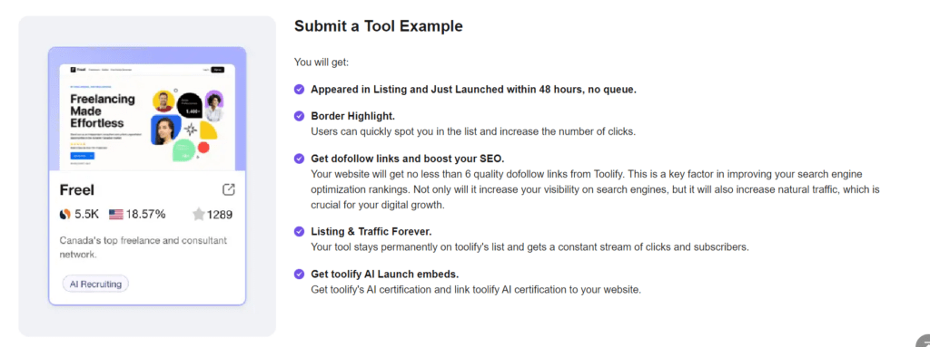 Submit a Tool Example