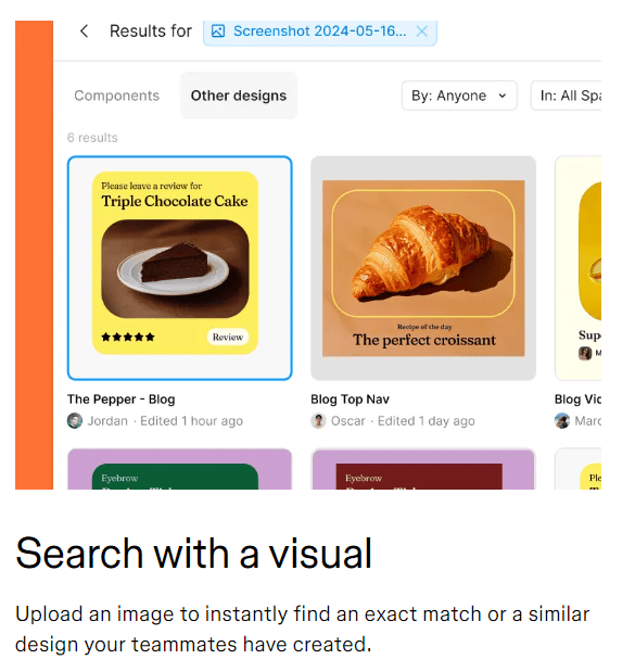 Search with a visual