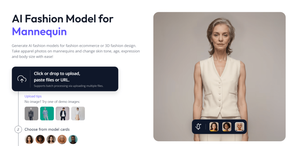 AI Fashion Model for Mannequin