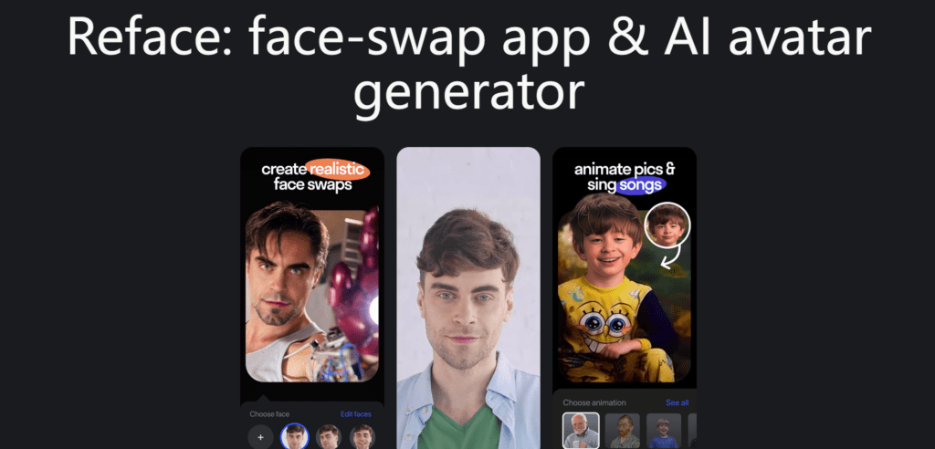 Reface: Face Swap & AI Avatar Generator