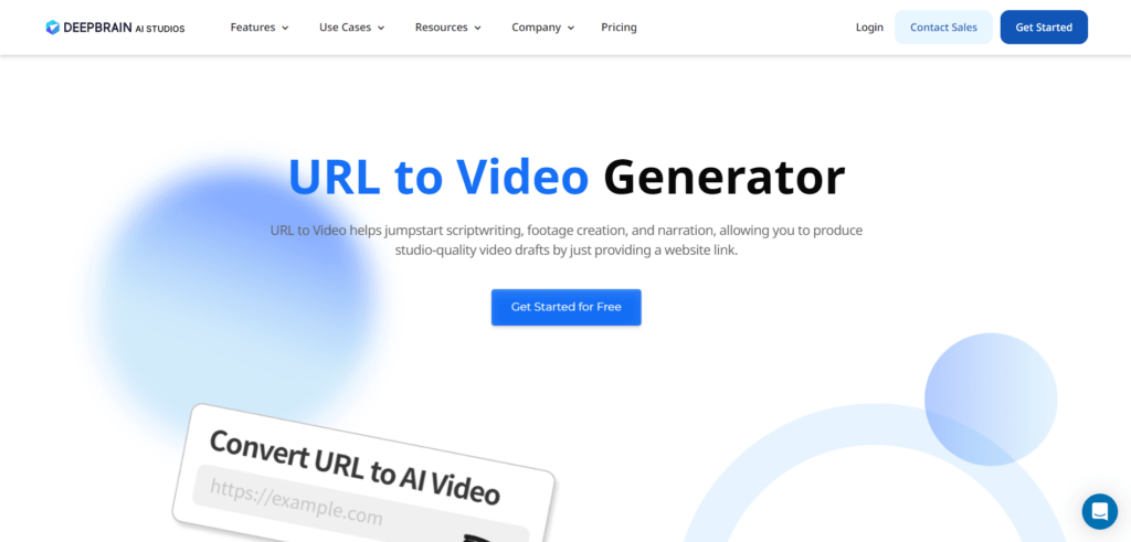 URL to Video Generator by Deepbrain