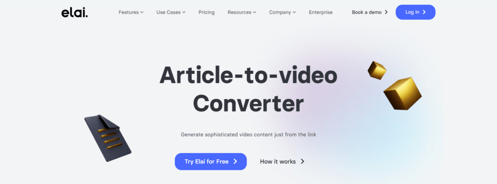 Elai.io URL to Video