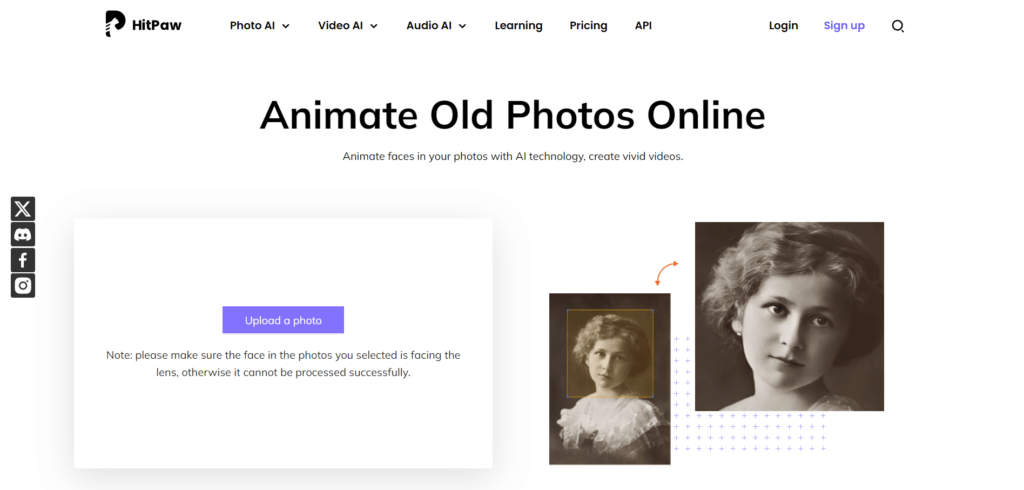 HitPaw Animate Old Photos Online