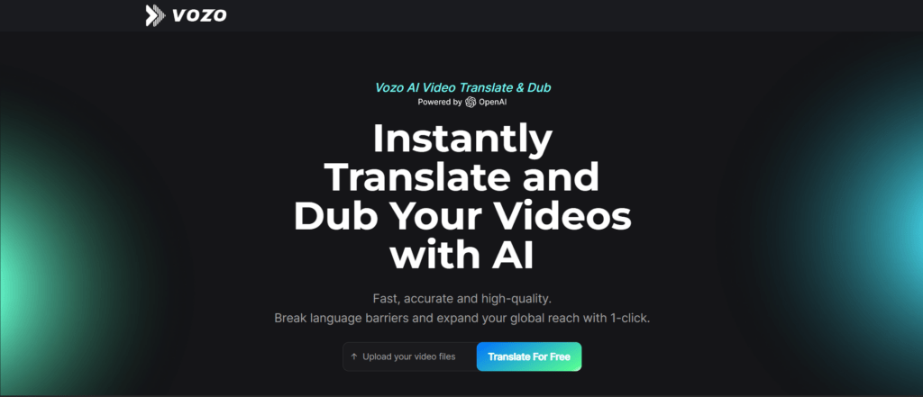 Vozo AI Video Translator