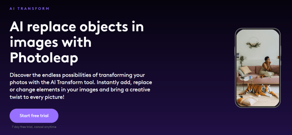 Photoleaps AI Replace Objects
