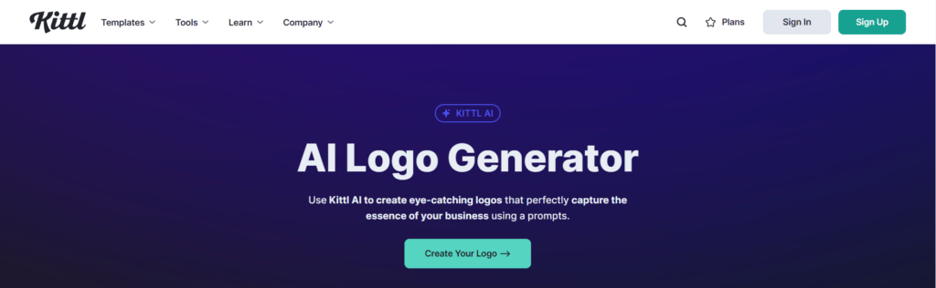 Kittl AI Logo Generator