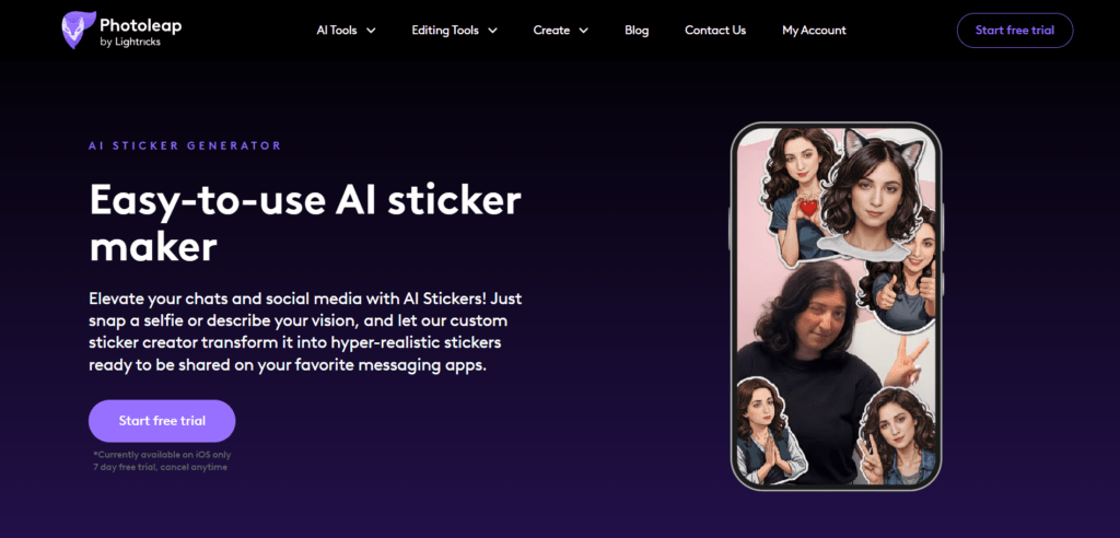 Photoleap AI Sticker Generator