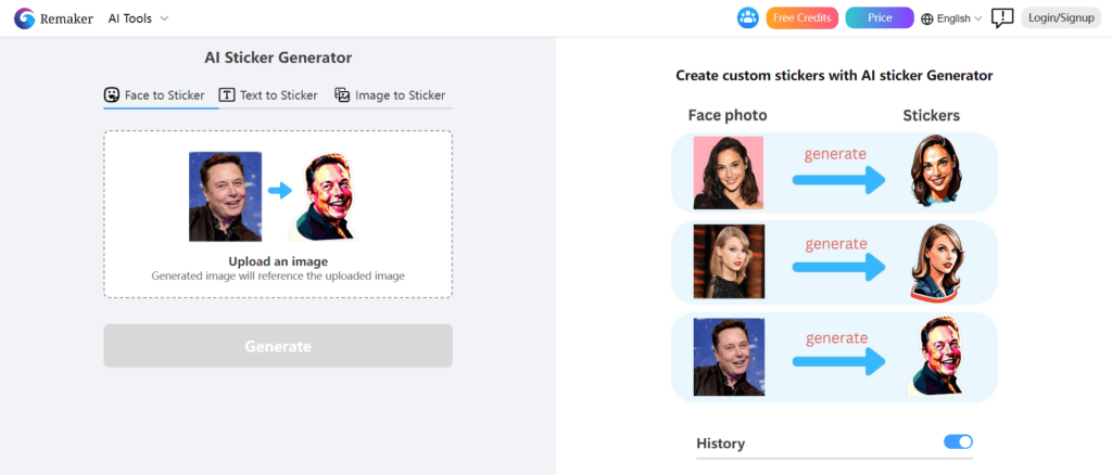 Remaker AI Sticker Generator