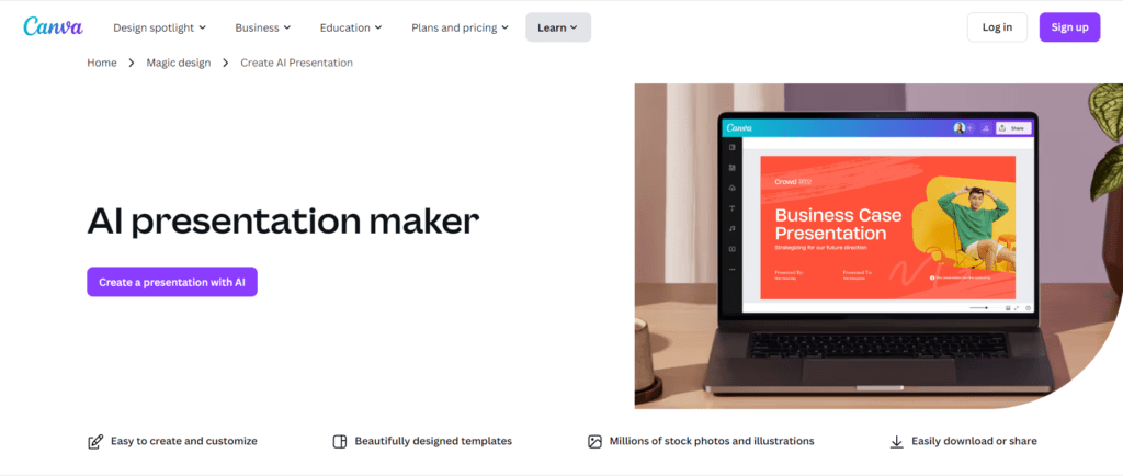 AI Presentation Maker by Canva