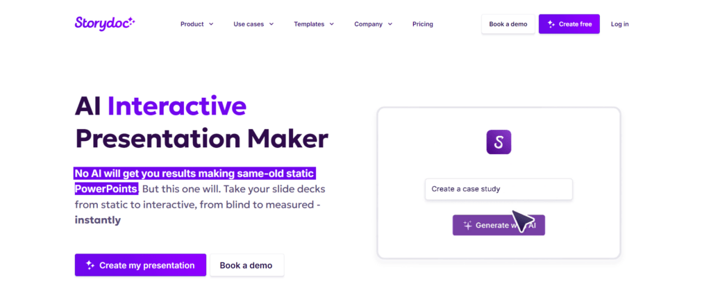 AI Interactive Presentation Maker by Storydoc