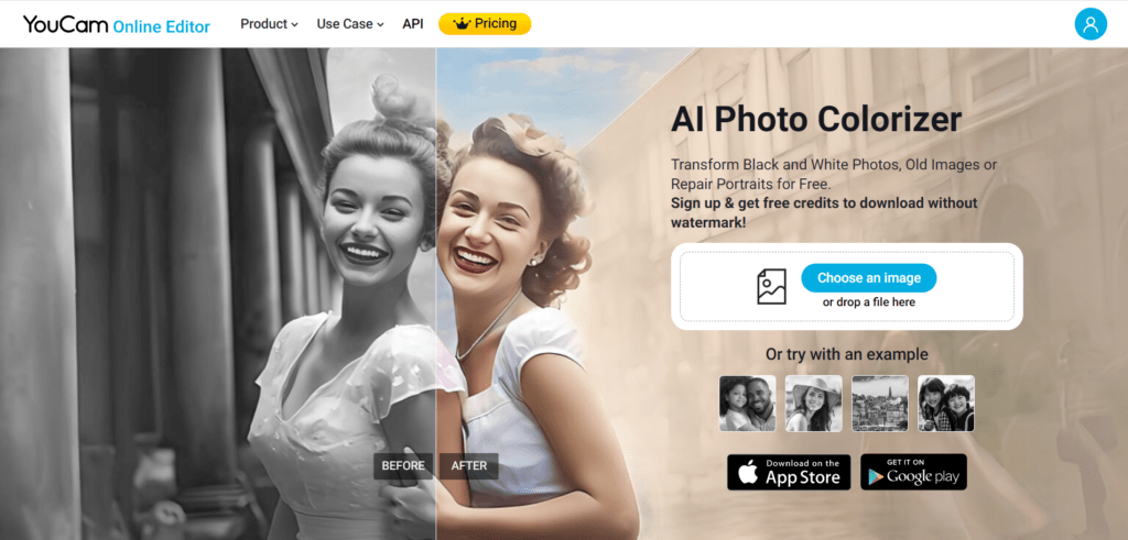 YouCam AI Photo Colorizer